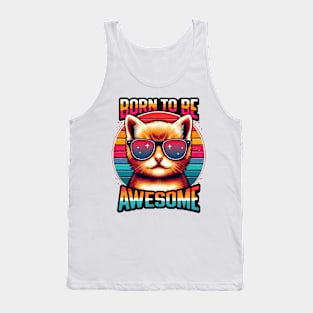 Cool Cat - Born to Be Awesome Tank Top